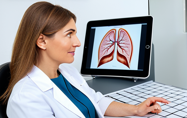 A professional woman, mid-30s to early 40s, with a confident and engaged expression, wearing a modest business casual top. She is seated opposite a female dermatologist in a clean, brightly lit modern medical office. The dermatologist, also in professional medical attire, gestures towards a tablet displaying a simplified skin analysis diagram, explaining findings to the patient. The focus is on a professional, informative consultation. fully clothed, appropriate attire, safe for work, professional, perfect anatomy, correct proportions, natural pose, well-formed hands, proper finger count, natural body proportions, high-quality, ultra-detailed, professional photography.